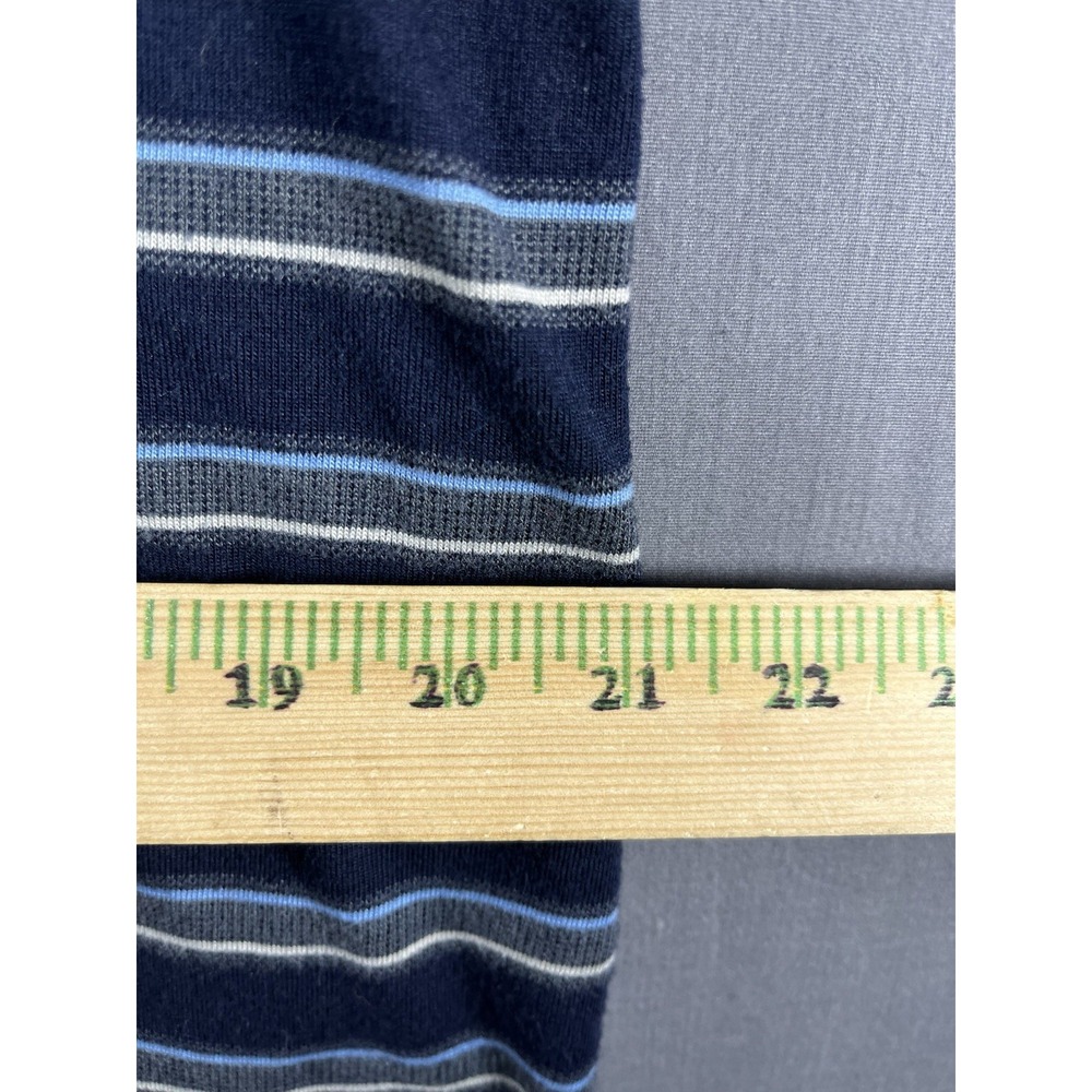 Steve & Barry's Classic Polo Shirt Men's L Navy Pattern Short Sleeve Retro - Picture 4 of 5